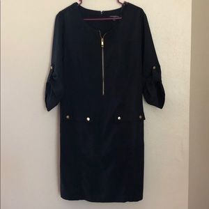 Serango navy zip dress